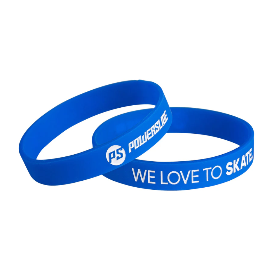 Powerslide Náramok Bracelet "We love to Skate" blue