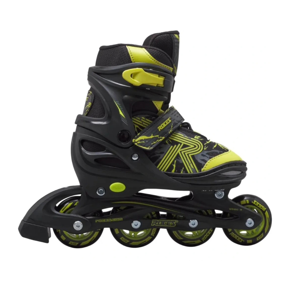 Roces Dětské kolečkové brusle Roces Jokey 3.0 Boy Black-Lime, 1.5-3.5, 34-37, 4x, 70