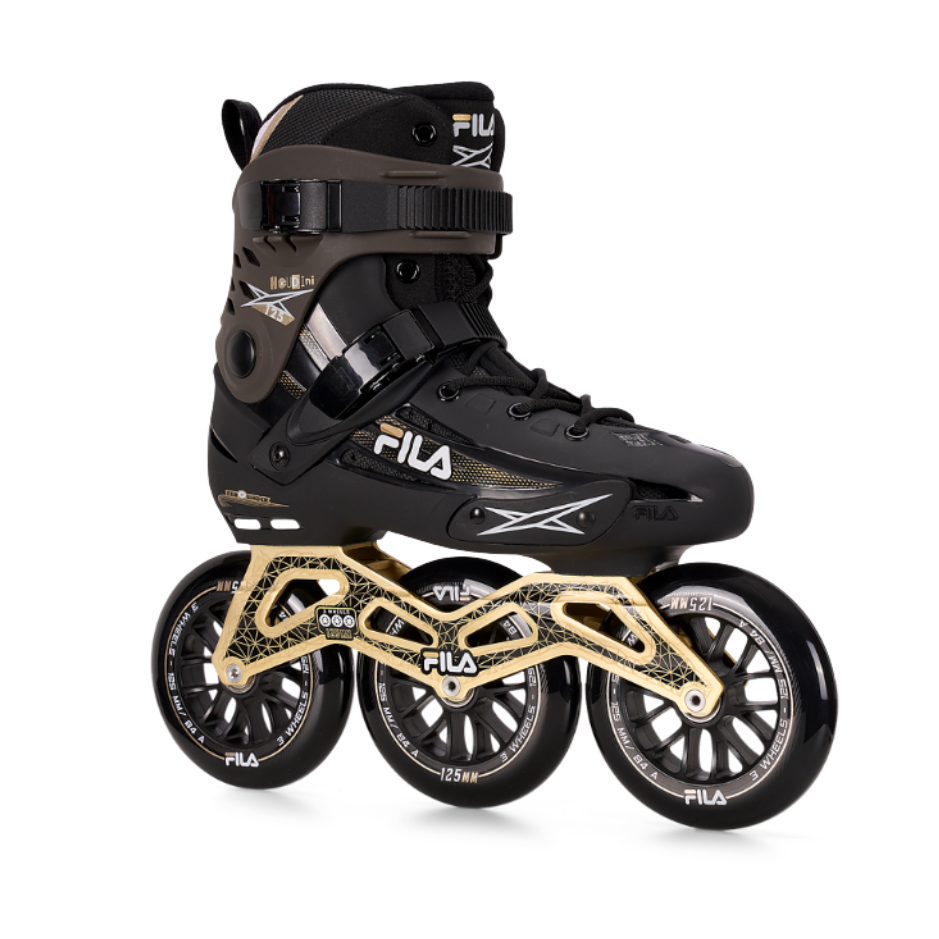 Fila Kolečkové brusle Fila Houdini 125 Black/Gold, 12.0, 47, 3x, 125