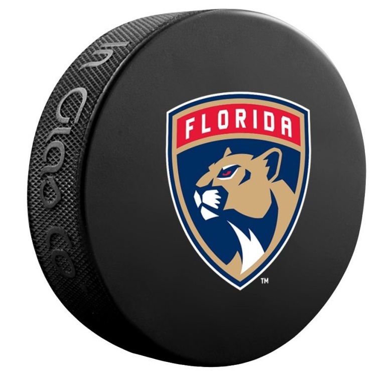 Fanouškovský puk NHL Logo Blister (1ks), Florida Panthers