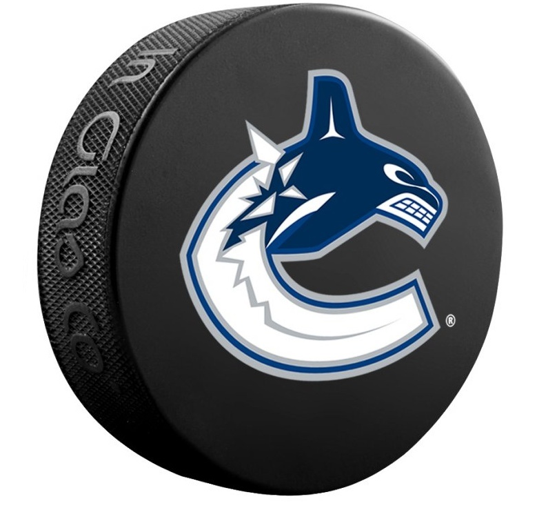 Fanouškovský puk NHL Logo Blister (1ks), Vancouver Canucks