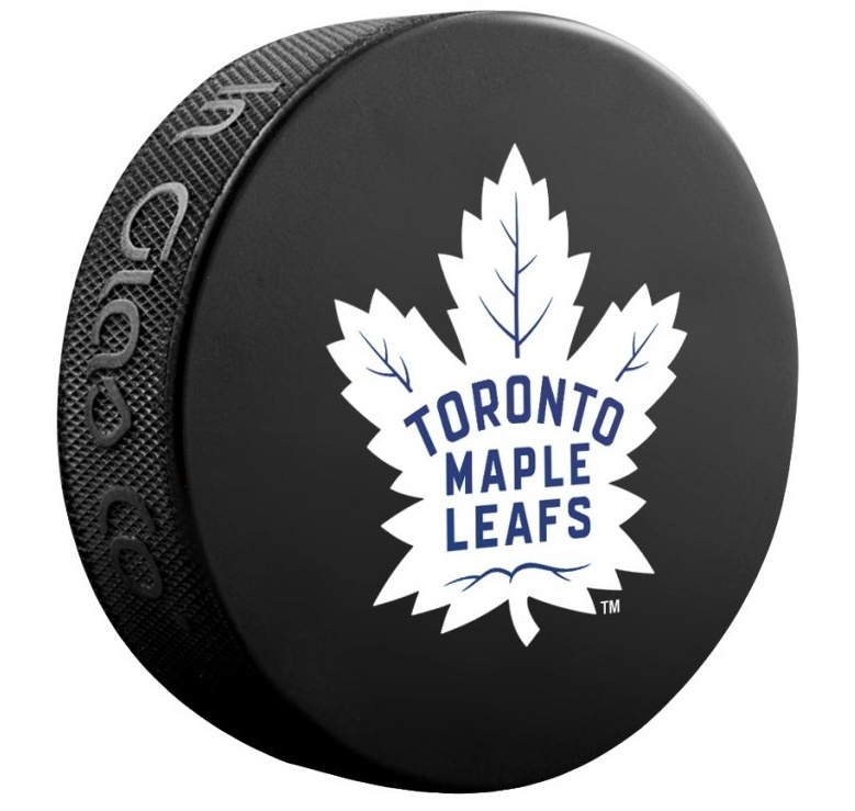 Fanouškovský puk NHL Logo Blister (1ks), Toronto Maple Leafs