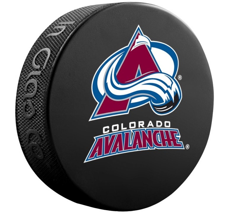 Fanouškovský puk NHL Logo Blister (1ks), Colorado Avalanche
