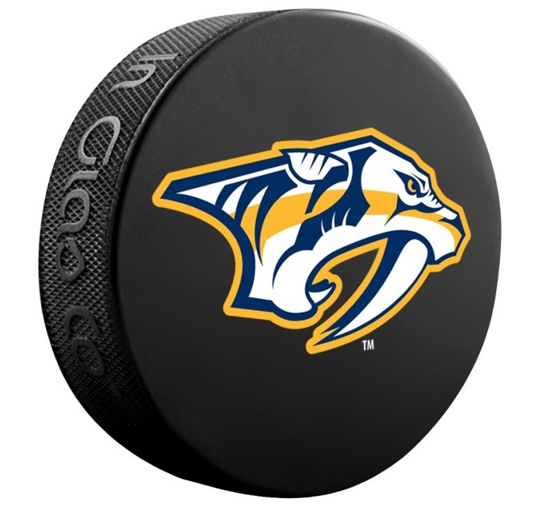 Fanouškovský puk NHL Logo Blister (1ks), Nashville Predators