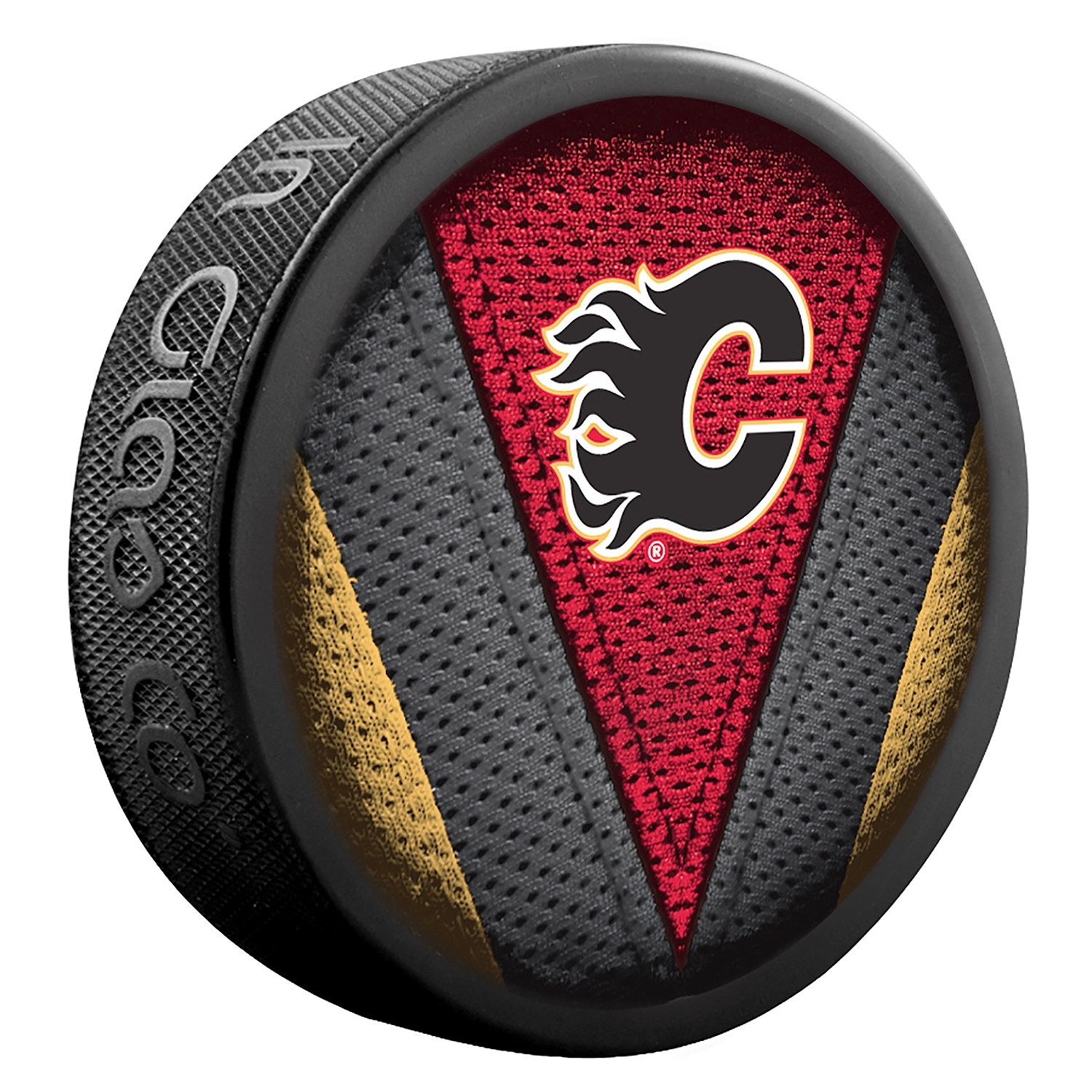 Fanouškovský puk NHL Stitch Blister (1ks), Calgary Flames