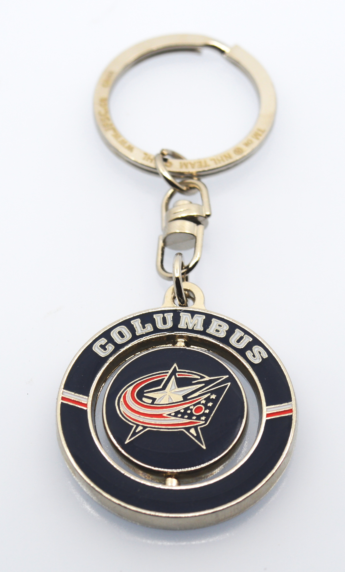 JFSC Prívesok na kľúče JFSC NHL Spinner, Columbus Blue Jackets