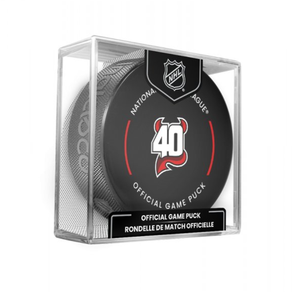 InGlasCo Fanúšikovský puk NHL Game 20th Anniversary (1ks), New Jersey Devils