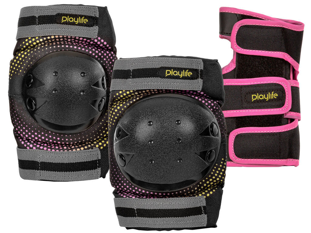 Powerslide Chrániče Playlife Joker Yellow Glow (sada), S