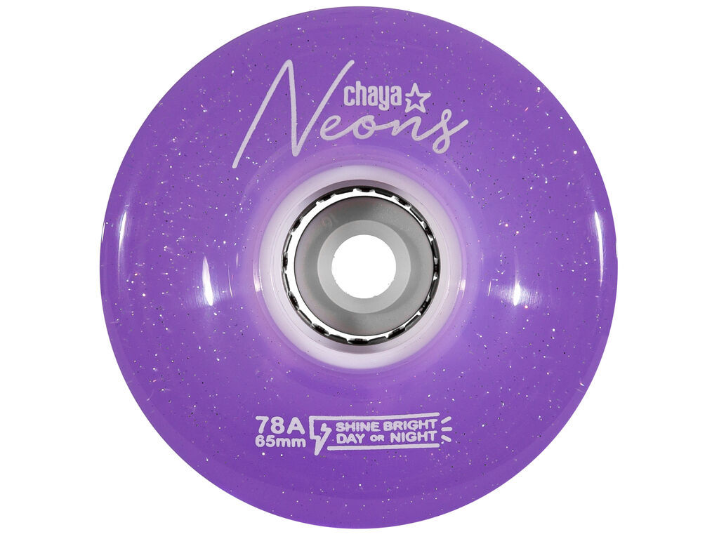 Powerslide Kolieska Chaya Neon LED Purple (4ks), 65, 38, 78A