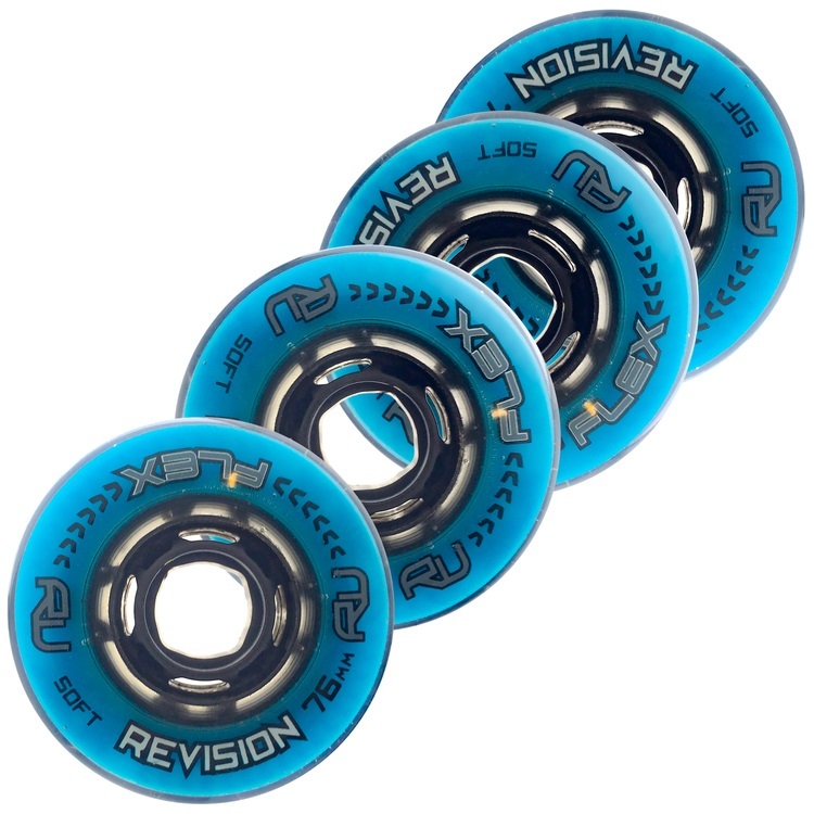 Revision Kolieska Revision Flex Soft Indoor Blue/Black (1ks), 76, 76A