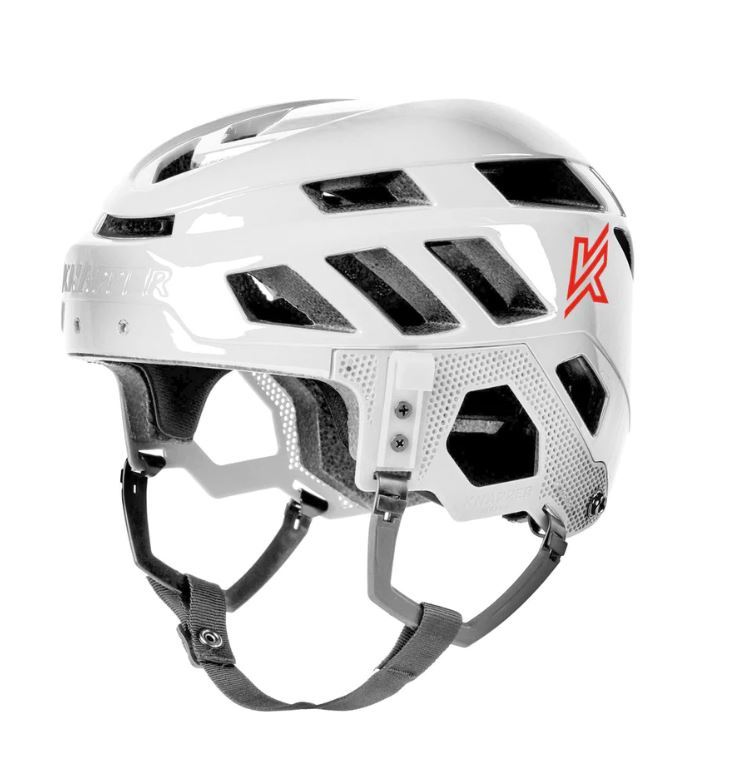 Hokejbalová helma Knapper, bílá, M, 50-56cm