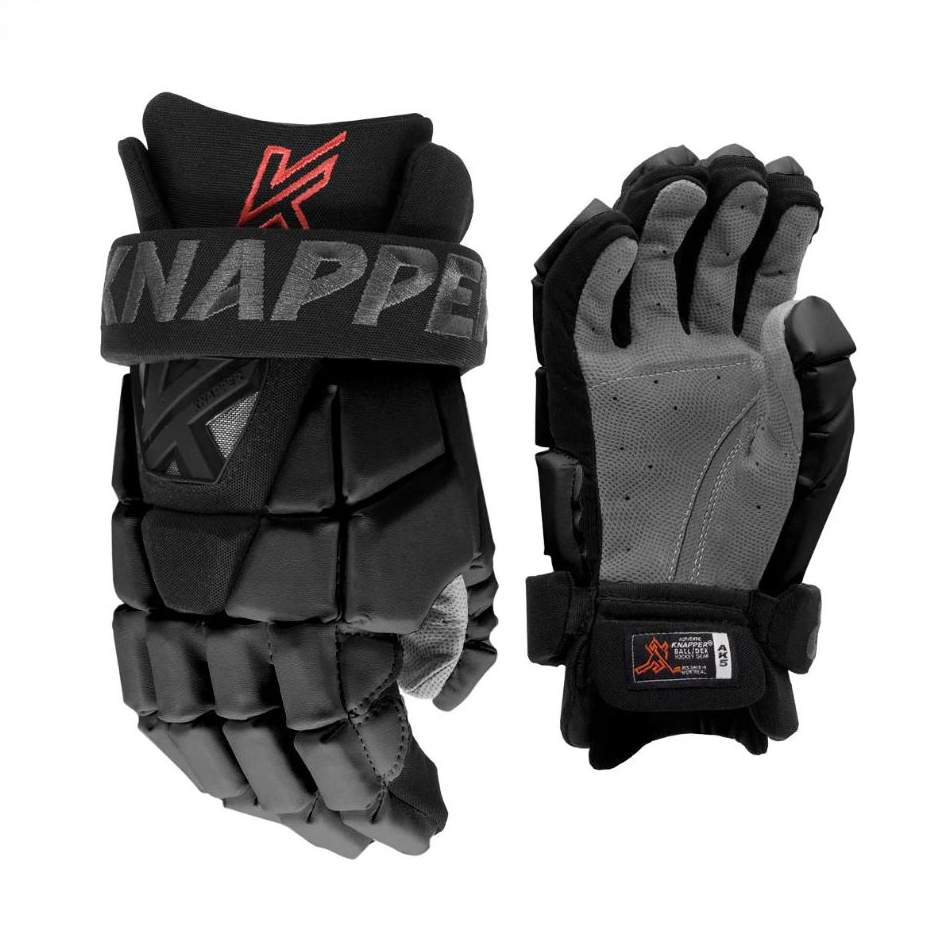 Knapper Hokejbalové rukavice Knapper AK5 JR, Junior, čierna, 12"