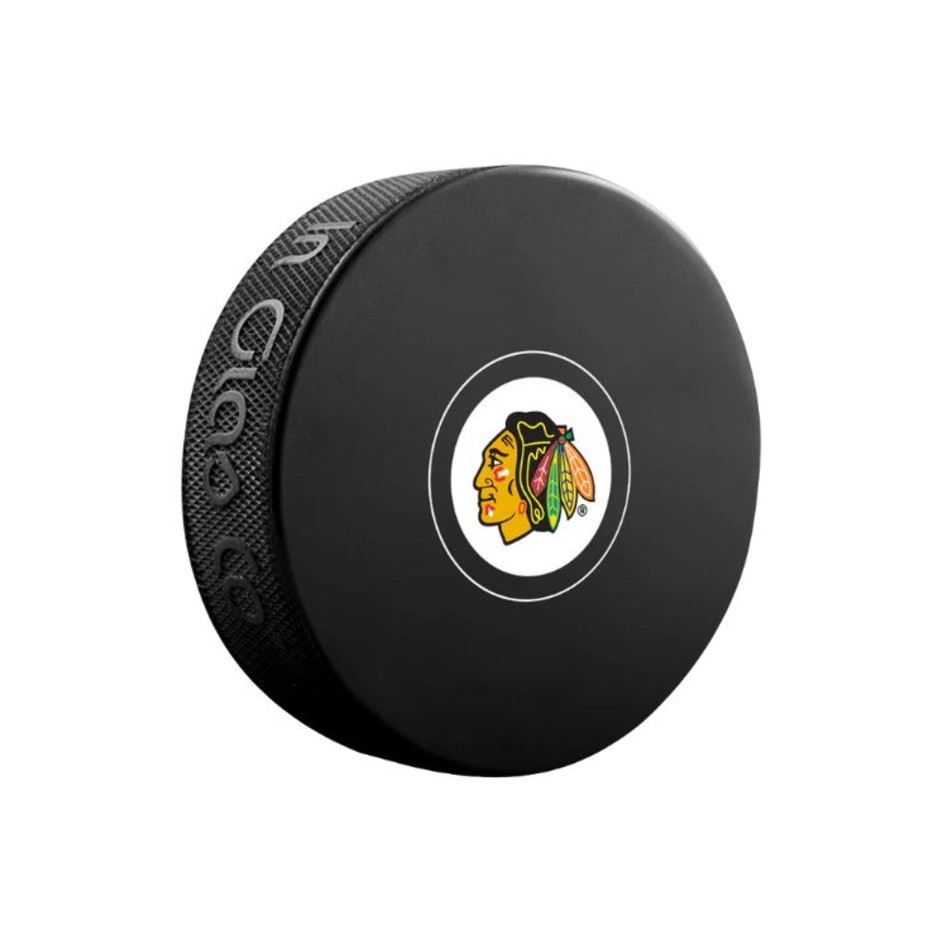 InGlasCo Fanúšikovský puk NHL Autograph Blister (1ks), Chicago Blackhawks