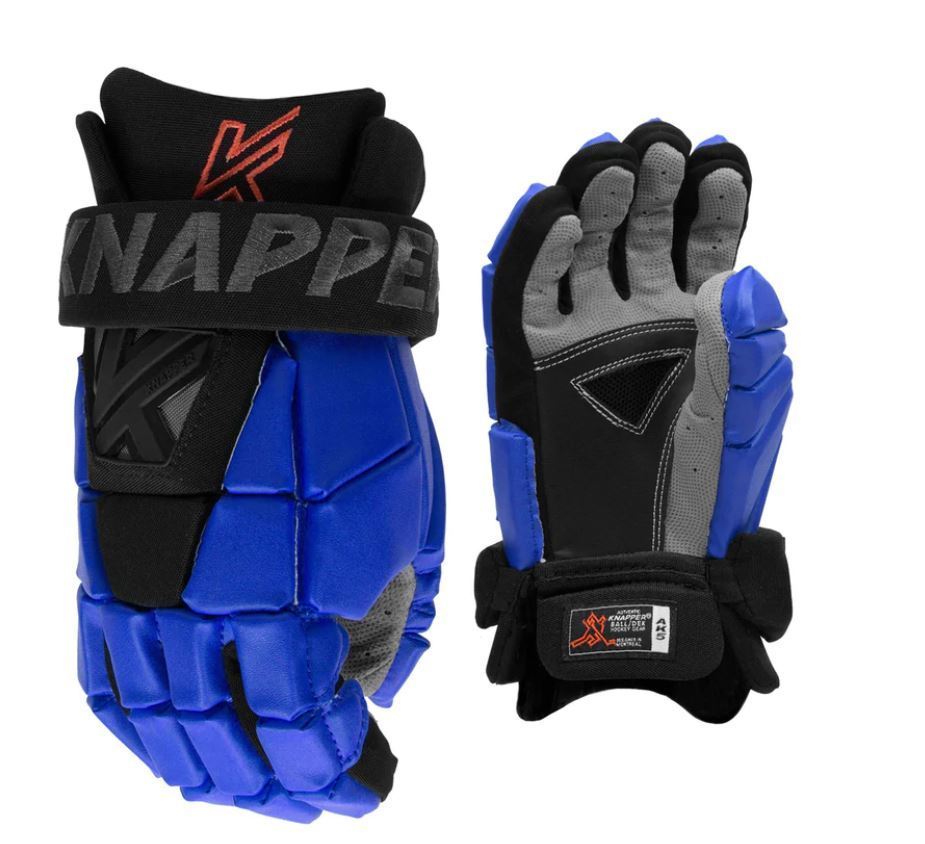 Hokejbalové rukavice Knapper AK5 SR, Senior, modrá, 13"