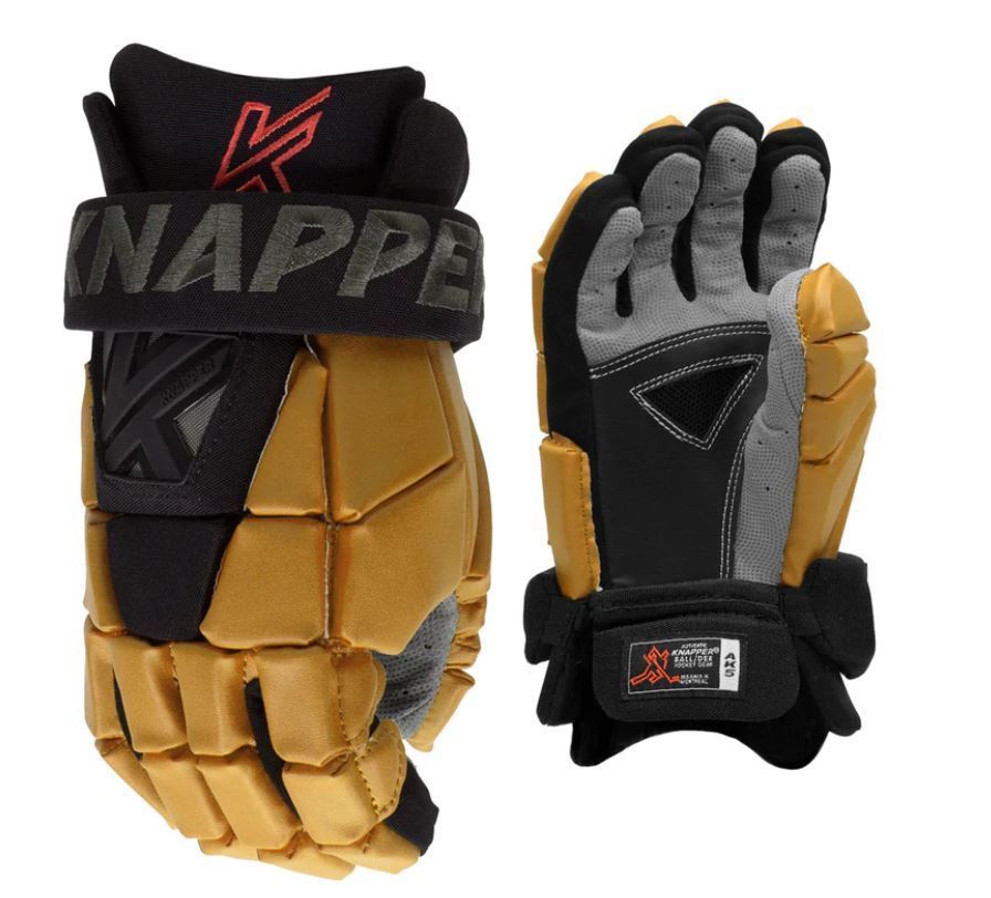 Knapper Hokejbalové rukavice Knapper AK5 SR, Senior, zlatá, 14
