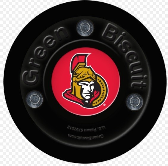 Puk Green Biscuit NHL Ottawa Senators