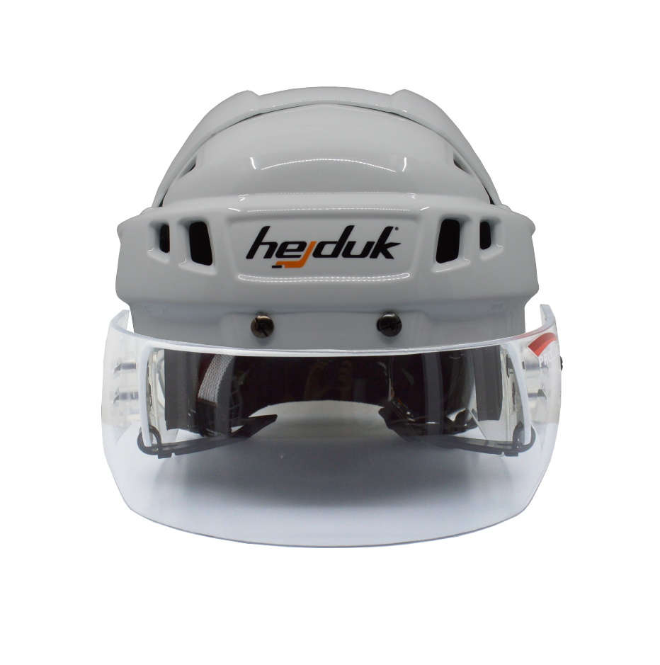 Hejduk Prilba Hejduk XX + Plexi, biela, Senior, M-L, 57-61cm, Proline MHX