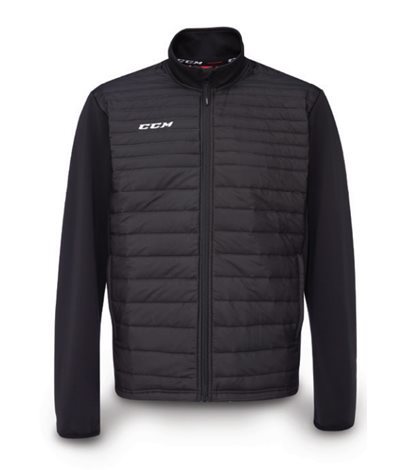 CCM Bunda CCM Team Quilted Jacket SR, Senior, S, čierna