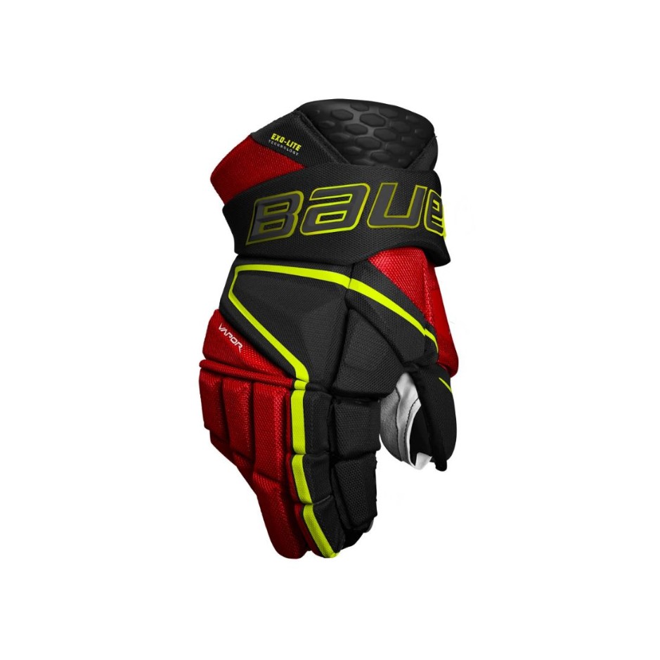 Bauer Rukavice Bauer Vapor Hyperlite S22 SR, Senior, 14", čierna-červená-žlutá