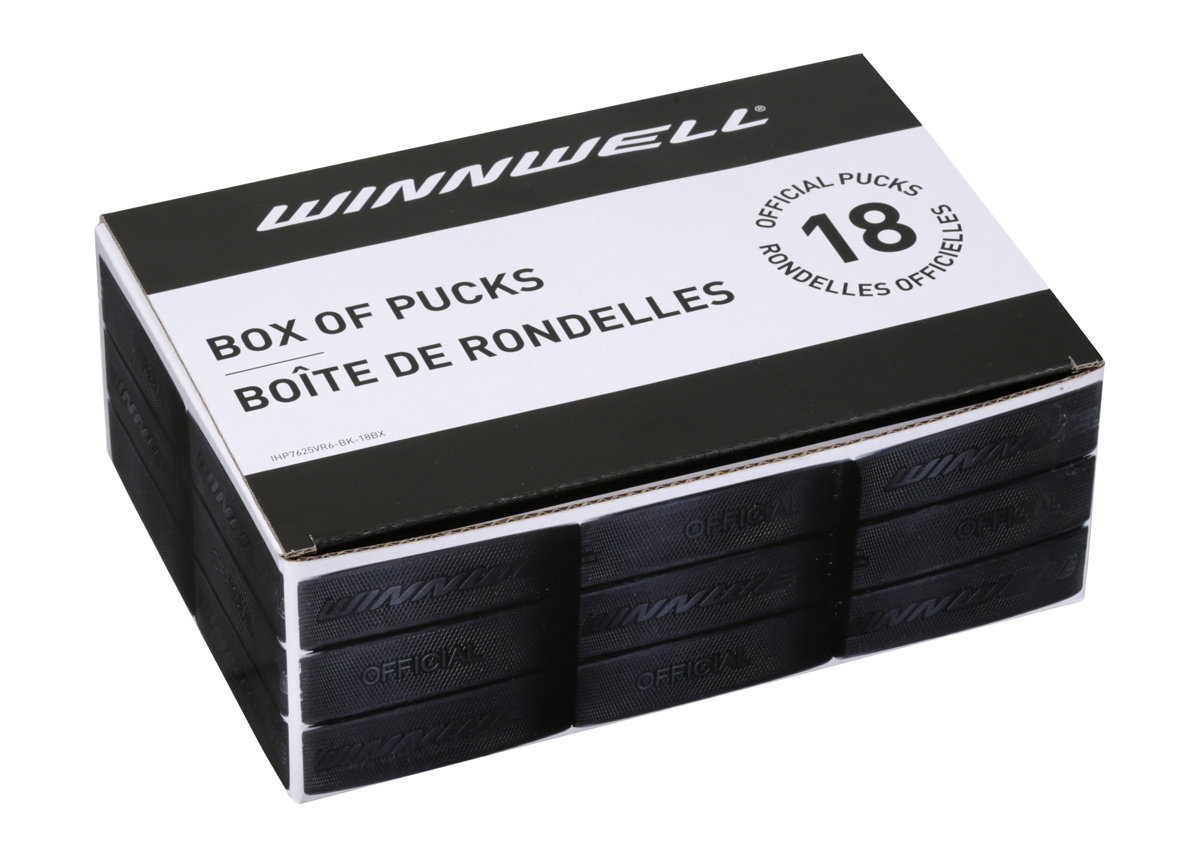 Hokejový puk Winnwell černý oficiální (18ks) BOX, černá