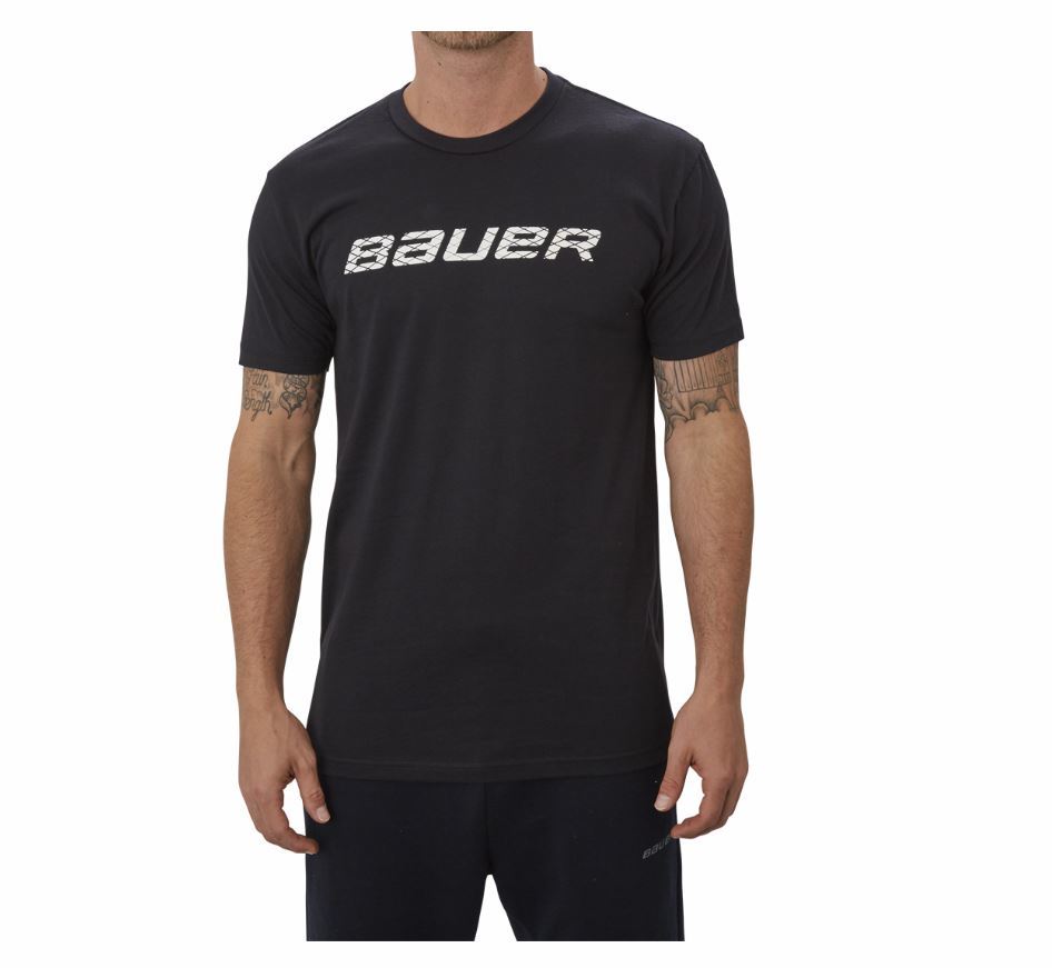 Bauer Tričko Bauer Graphic SS Crew YTH, červená, Detská, M