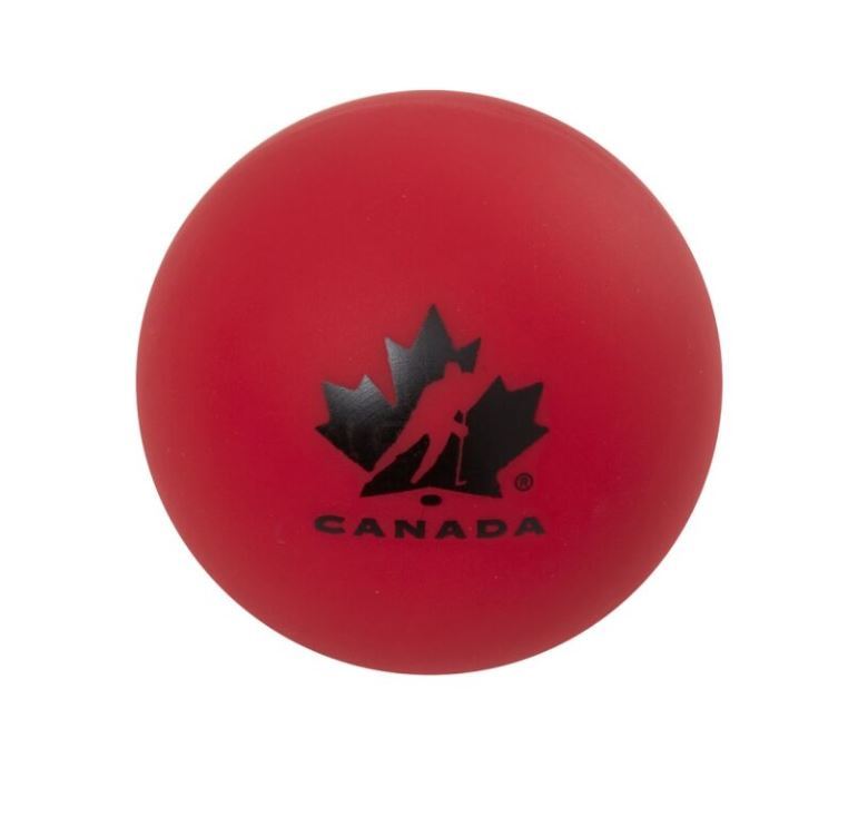 Loptička Team Canada (carded), červená, Hard