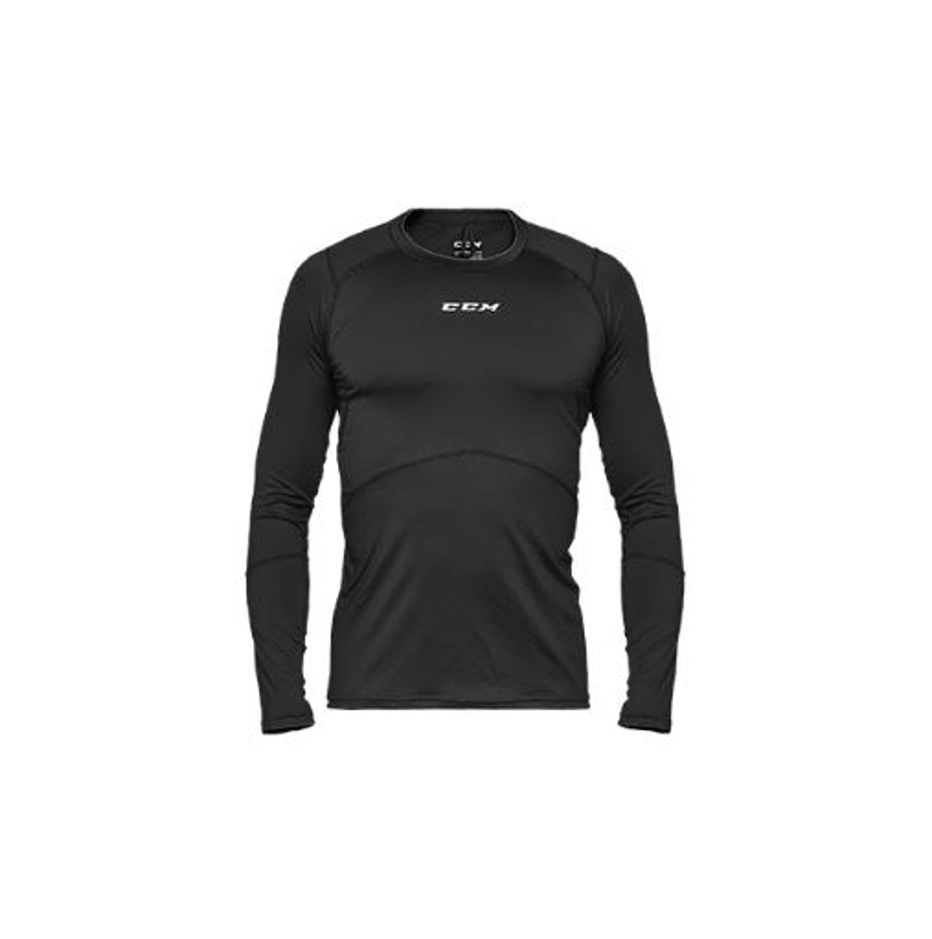 CCM Tričko s dlhým rukávom CCM Performance Compression JR, čierna, Junior, L