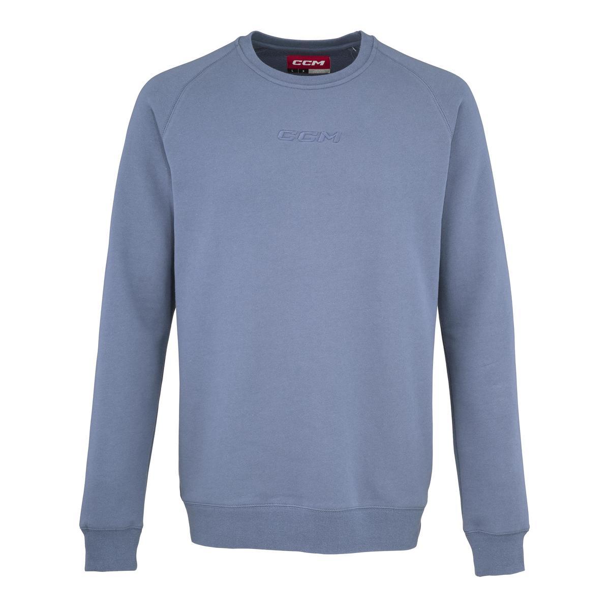 CCM Mikina CCM Core Fleece Crew SR, modrá, Senior, L