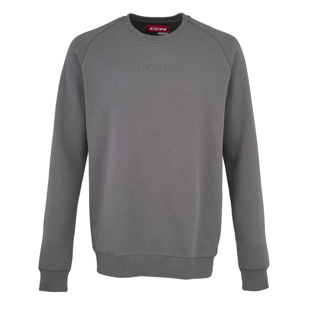 CCM Mikina CCM Core Fleece Crew SR, šedá, Senior, M