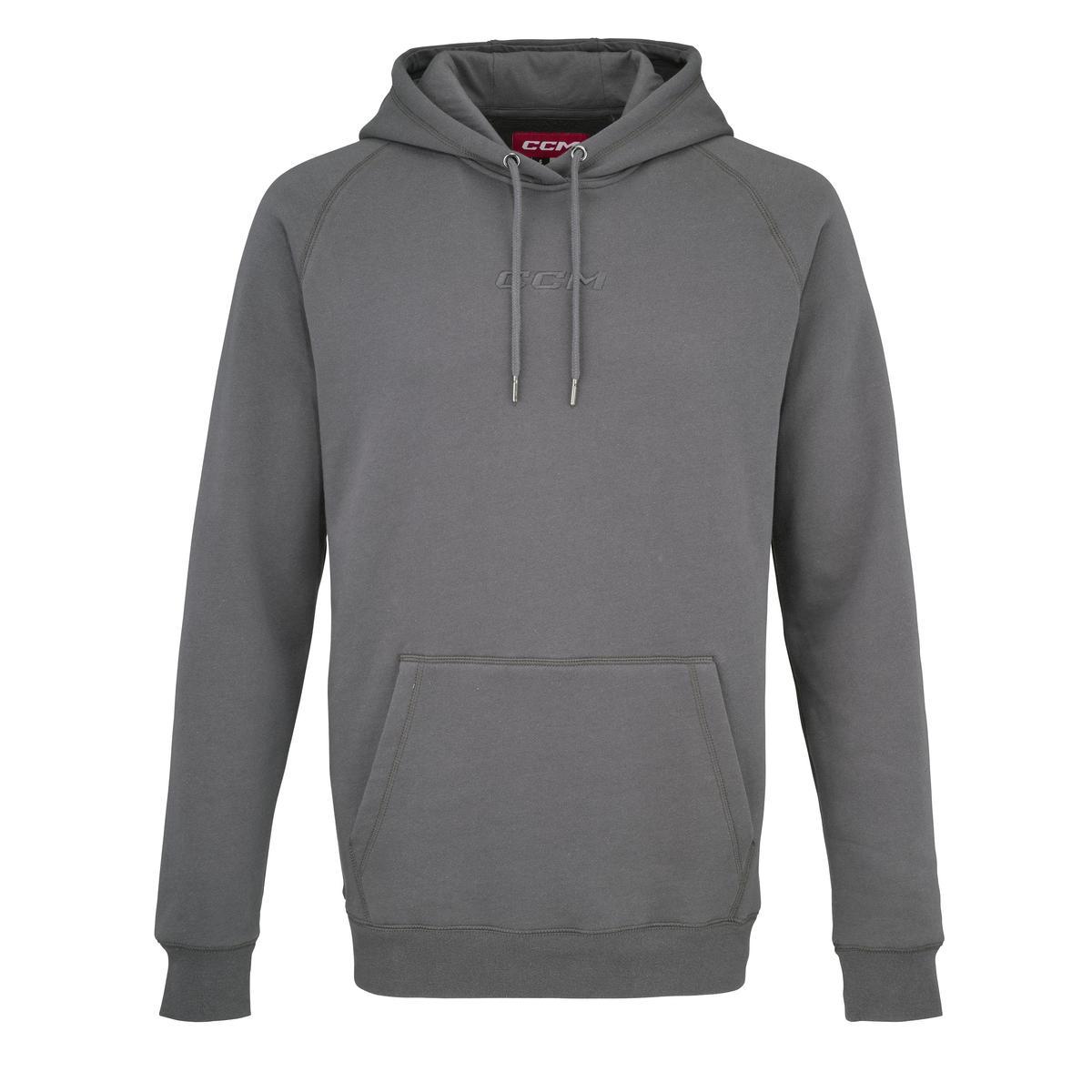 CCM Mikina CCM Core Pullover Hoodie SR, šedá, Senior, XXL