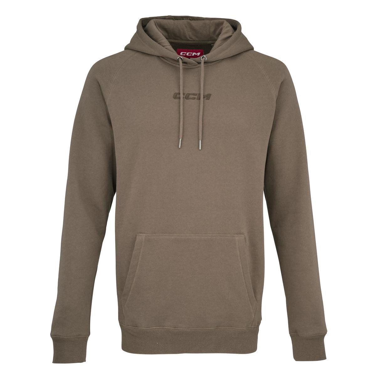 CCM Mikina CCM Core Pullover Hoodie SR, hnedá, Senior, L