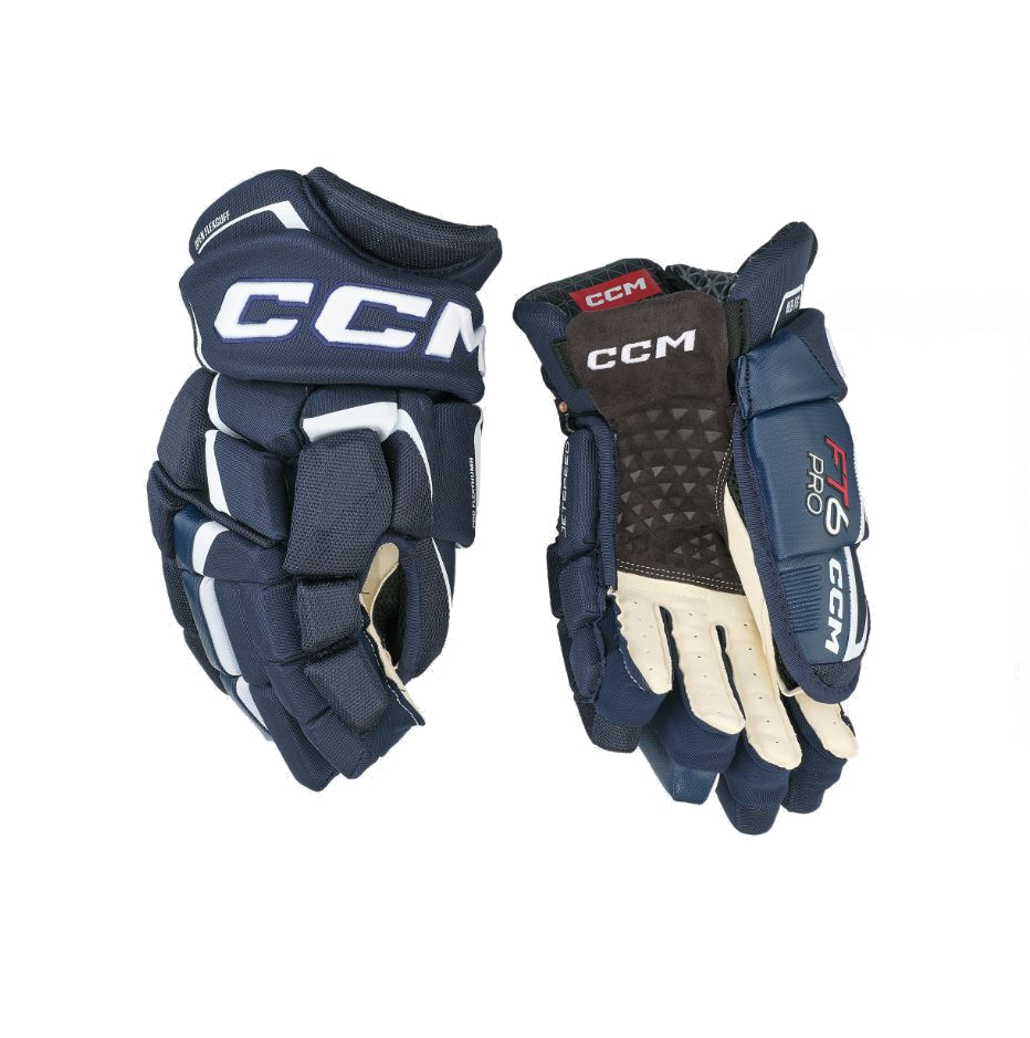 CCM Rukavice CCM Jetspeed FT6 Pro JR, tmavo modrá-biela, Junior, 11"