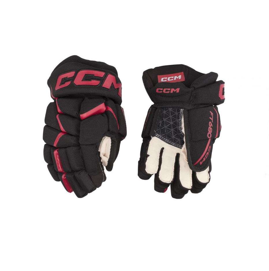 CCM Rukavice CCM Jetspeed FT680 SR, čierna-červená, Senior, 15"