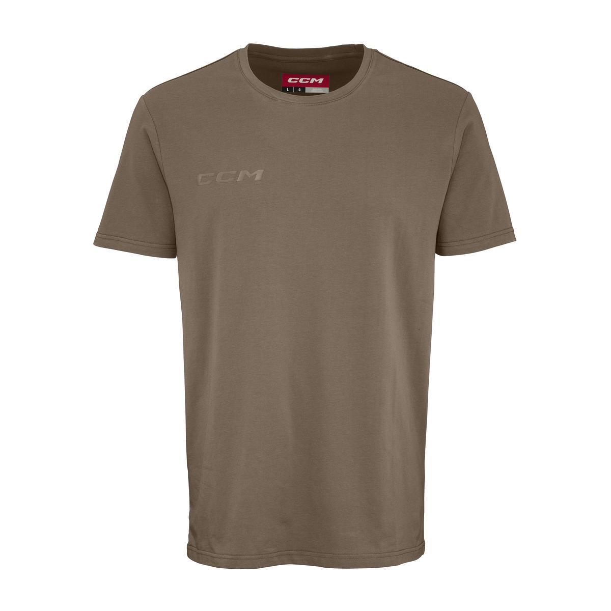 CCM Tričko CCM Core SS Tee SR, hnedá, Senior, M