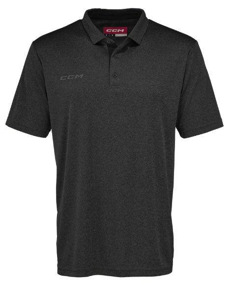 CCM Tričko CCM Fitted Polo SR, čierna, Senior, M