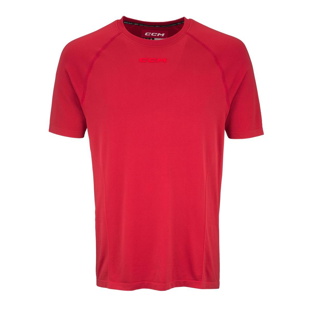 CCM Tričko CCM Premium Training Tee SR, červená, Senior, L