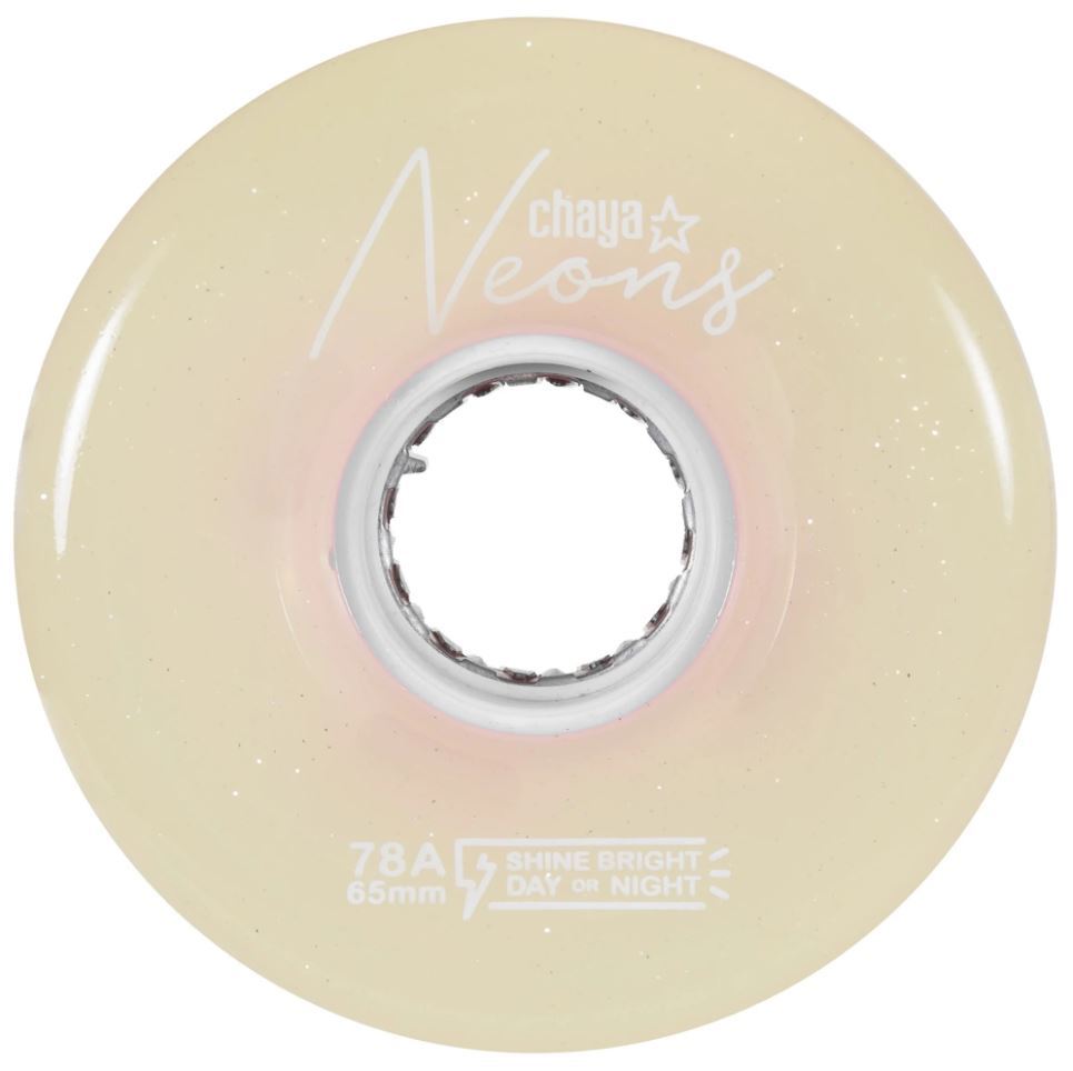 Powerslide Kolieska Chaya Neon LED White (4ks), 65, 38, 78A