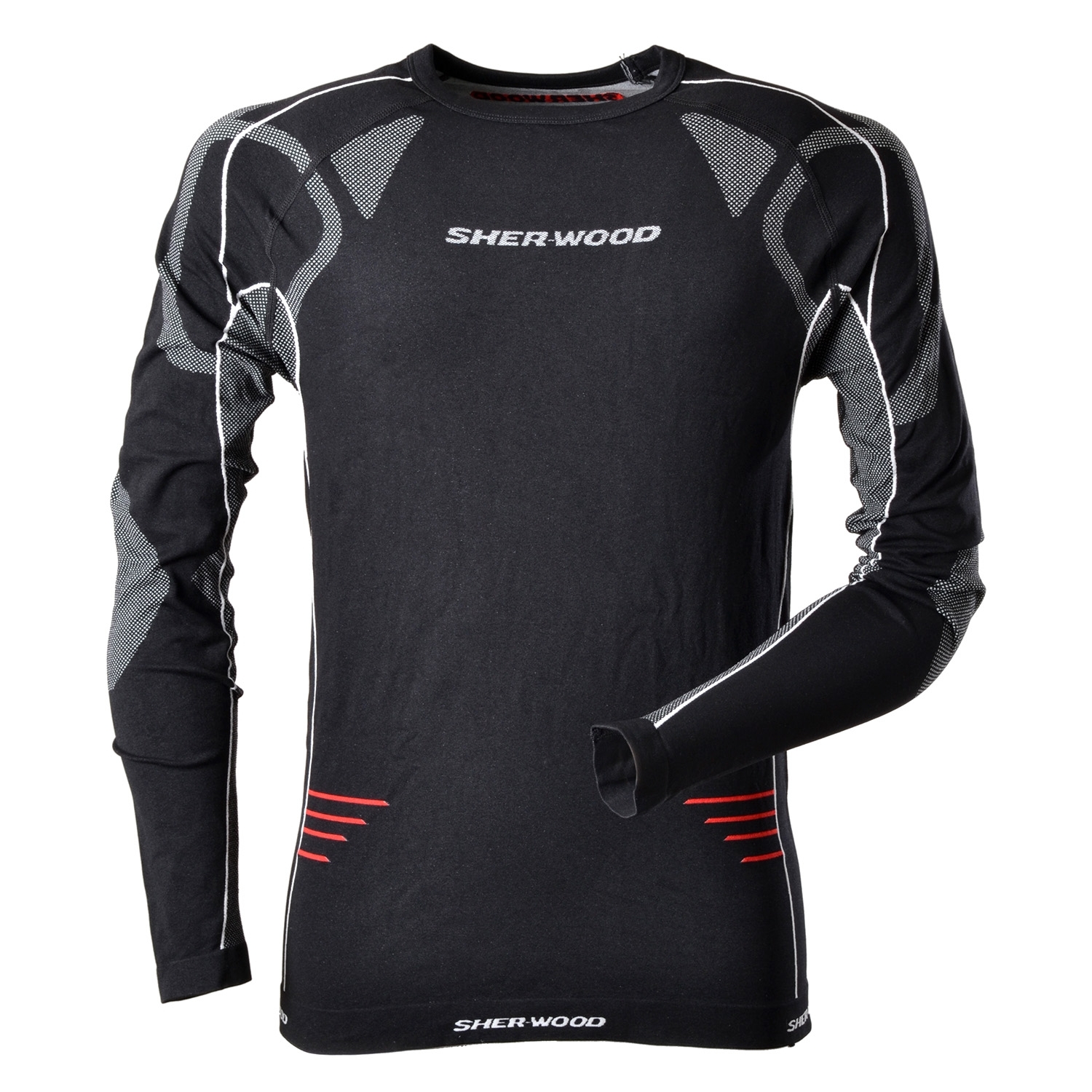 Sherwood Tričko s dlhým rukávom Sherwood Comfort Compression, čierna, Senior