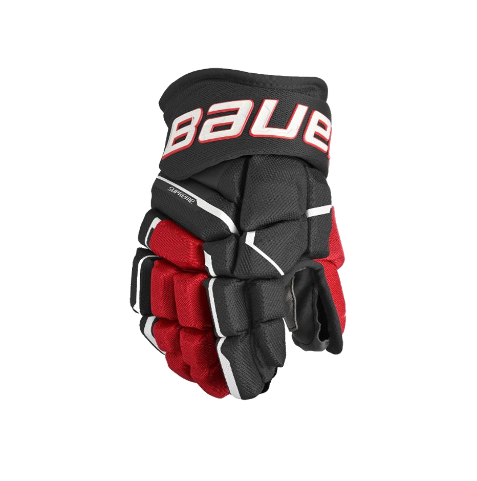 Bauer Rukavice Bauer Supreme Mach S23 JR, Junior, čierna-červená, 10"