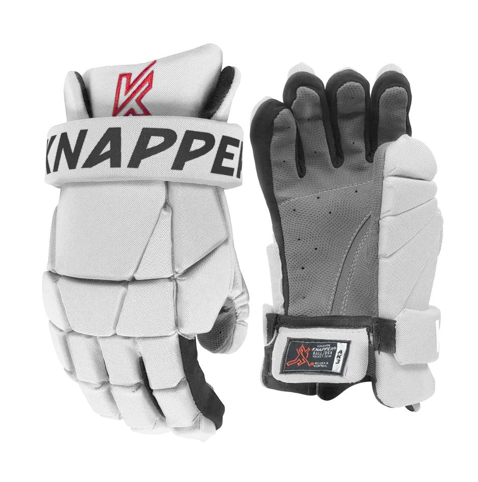Knapper Hokejbalové rukavice Knapper AK3 YTH, Detská, biela, 9"