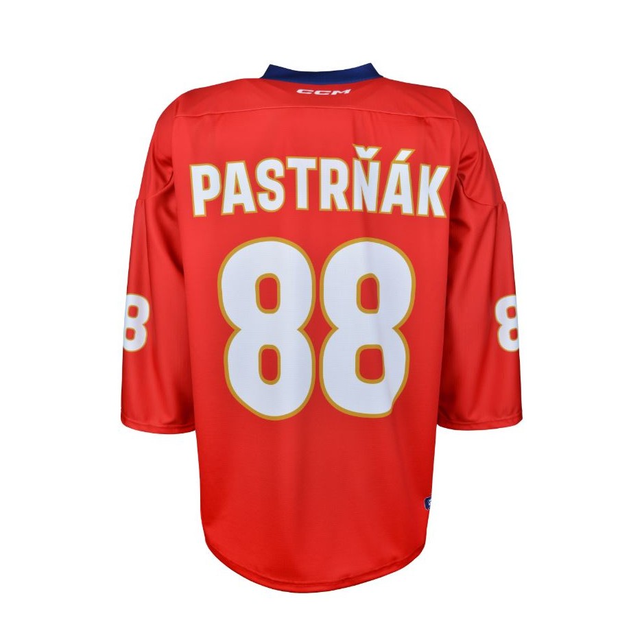 CCM Reprezentačný dres CCM bez reklám červený Pastrňák, Senior, červená, M