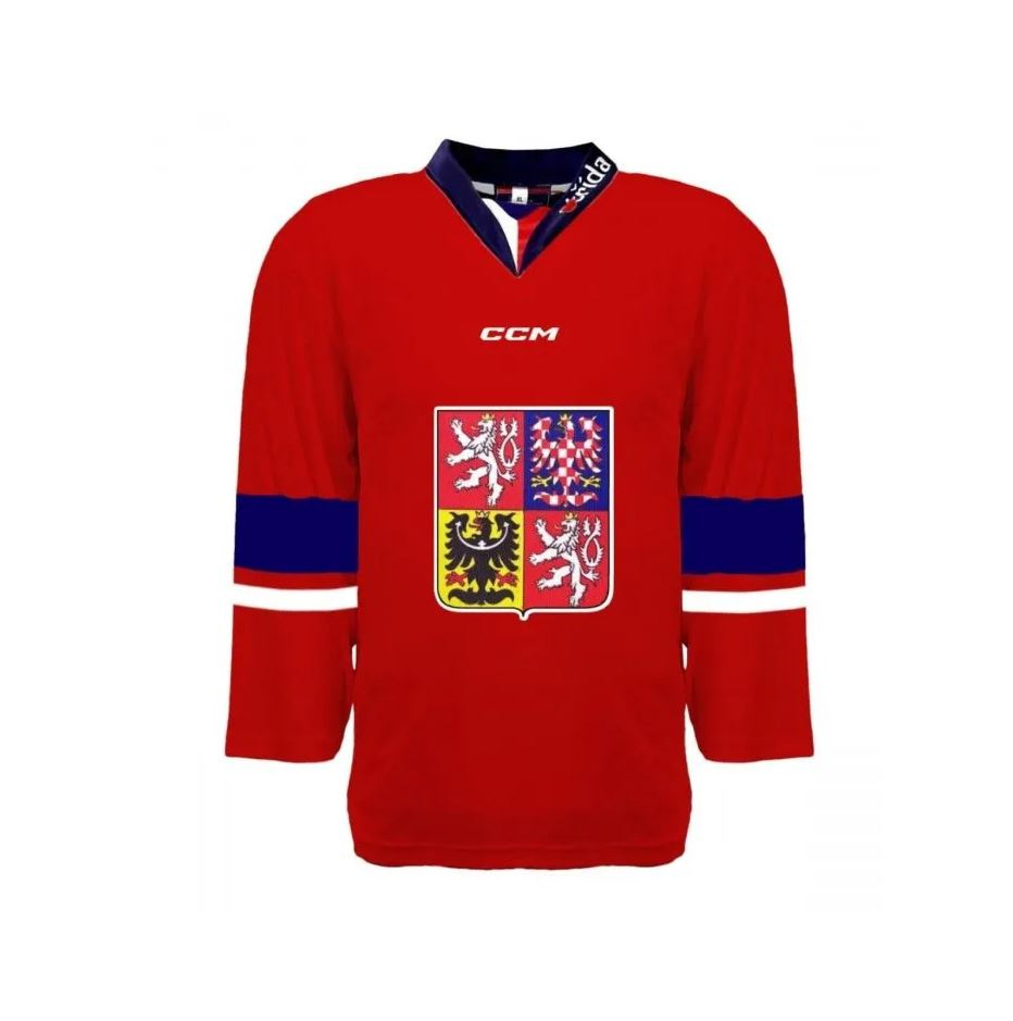 CCM Reprezentačný dres CCM červený bez reklám, Senior, červená, L