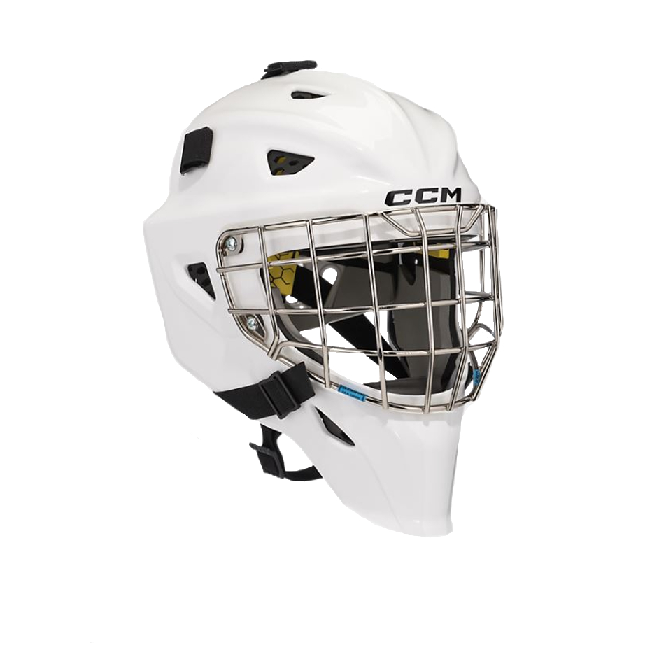 CCM Maska CCM Axis F5 JR, Junior, 52-57cm, bílá