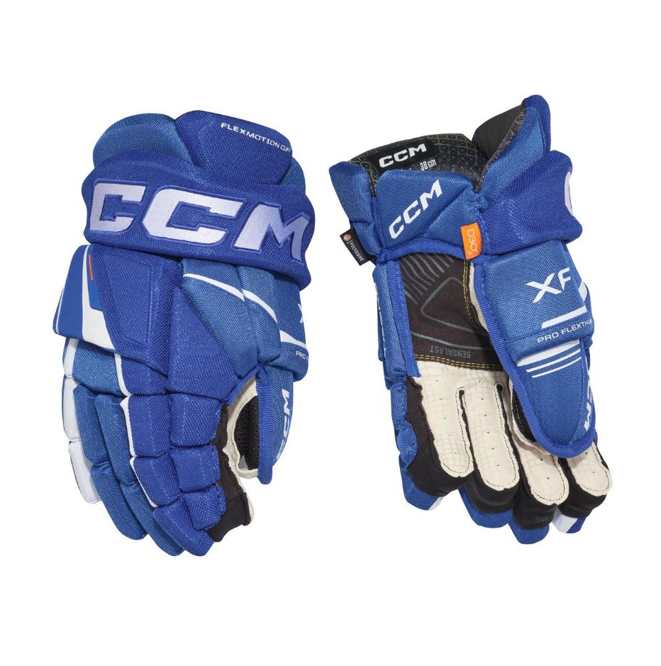 CCM Rukavice CCM Tacks XF JR, Junior, 11", modrá-biela