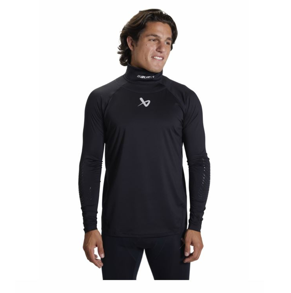 Bauer Tričko s dlhým rukávom Bauer LS Neckprotect Top S22 SR, Senior, M