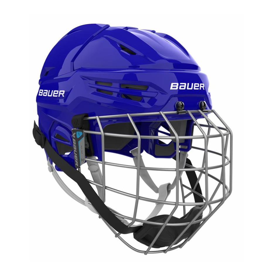 Bauer Helma Bauer Re-Akt 55 Combo SR, Senior, S, modrá, 52-27cm