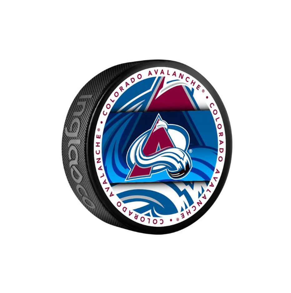 InGlasCo Fanúšikovský puk NHL Medallion Blister (1ks), Colorado Avalanche