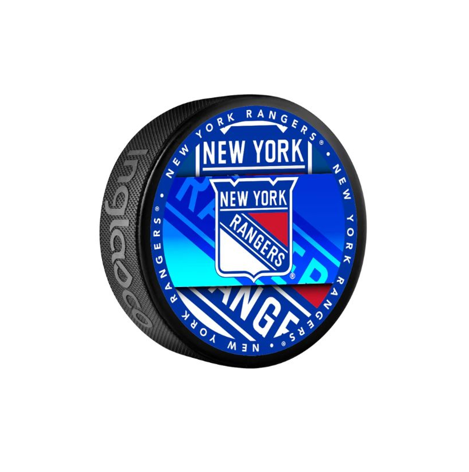 InGlasCo Fanouškovský puk NHL Medallion Blister (1ks), New York Rangers