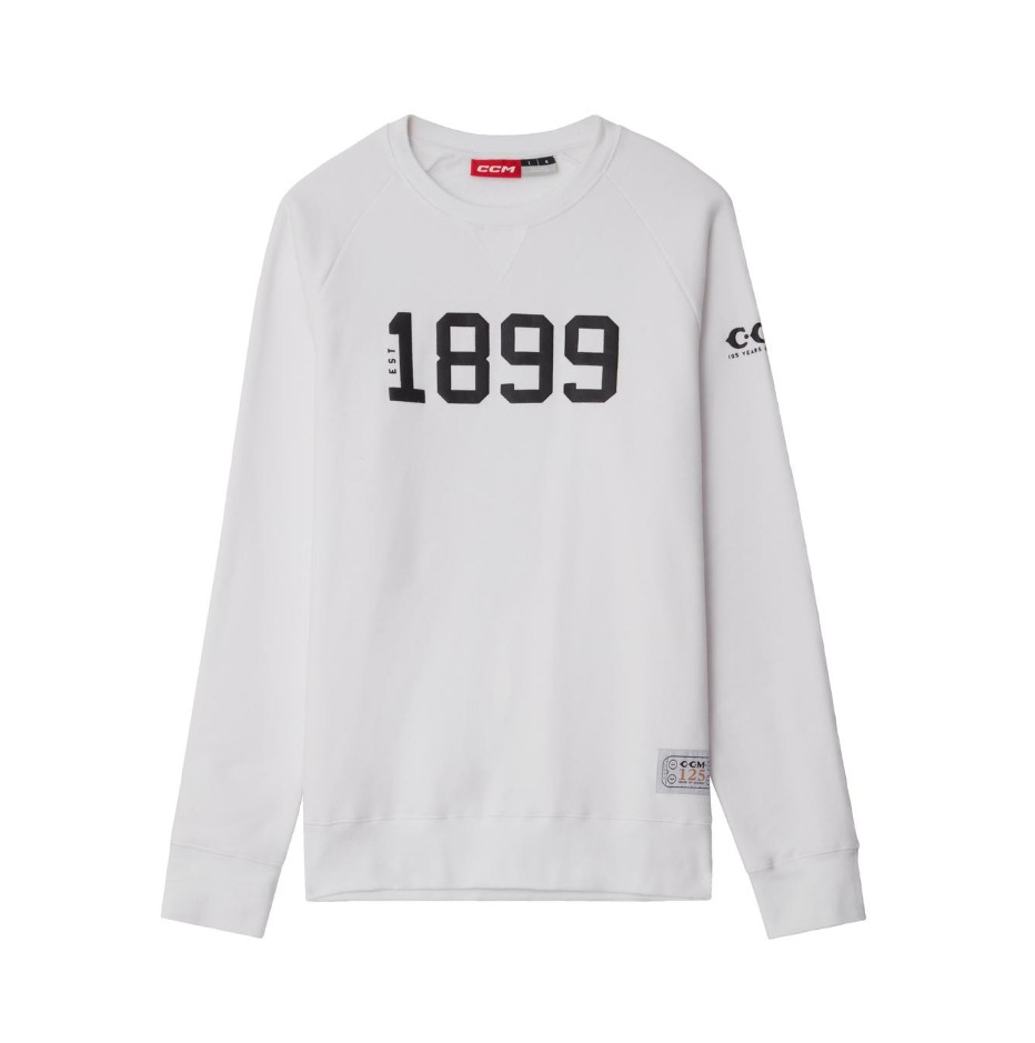 CCM Mikina CCM 125 Years SR, Senior, L, biela