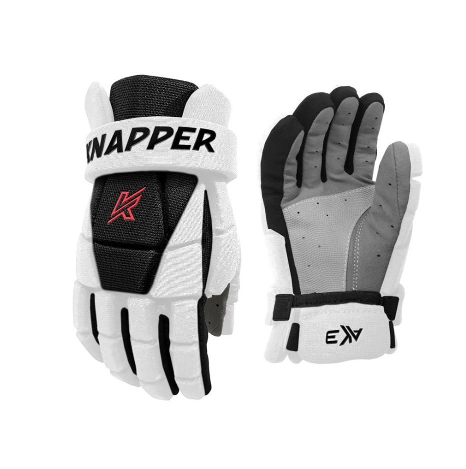 Knapper Hokejbalové rukavice Knapper AK3 S24 SR, Senior, biela, 13
